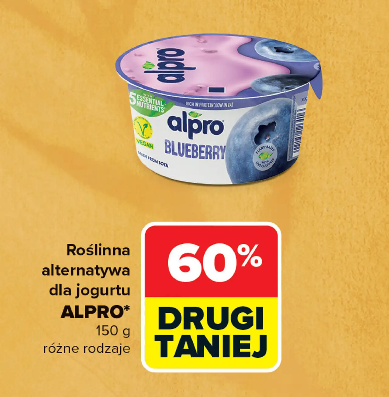 Roślinna alternatywa dla jogurtu Alpro
