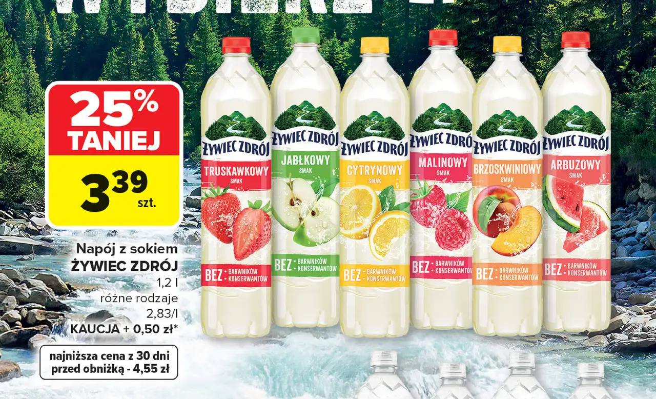 Napój z sokiem cytrynowy Żywiec Zdrój