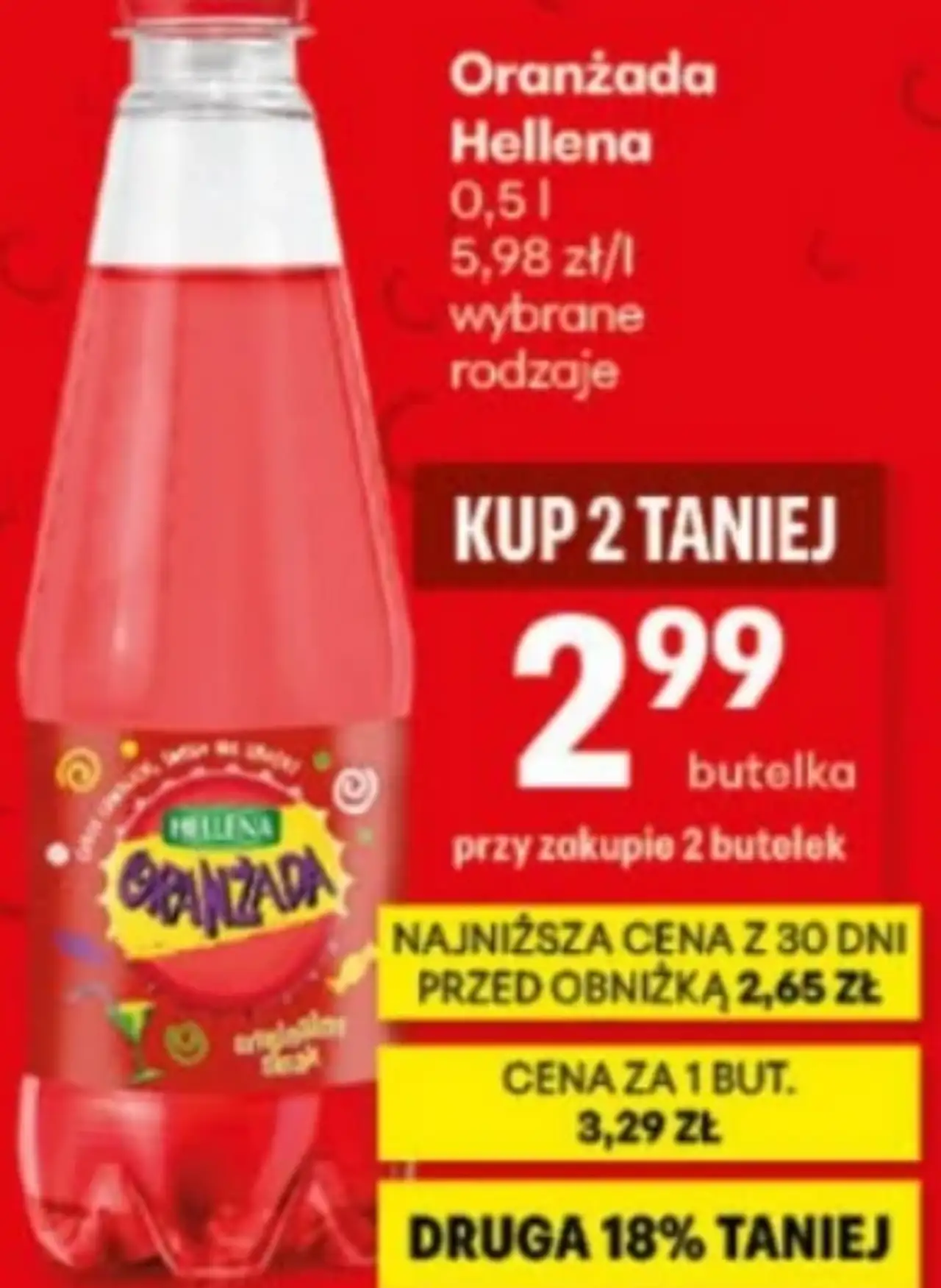 Oranżada Hellena butelka 0,5 l