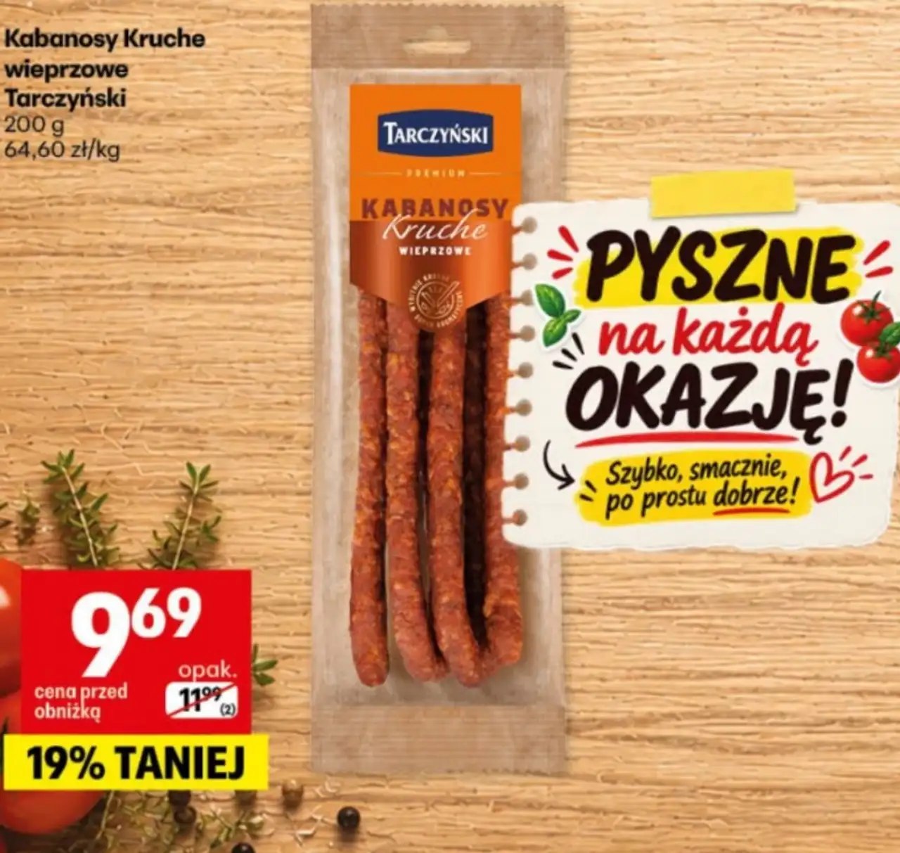 Kabanosy Kruche wieprzowe Tarczyński