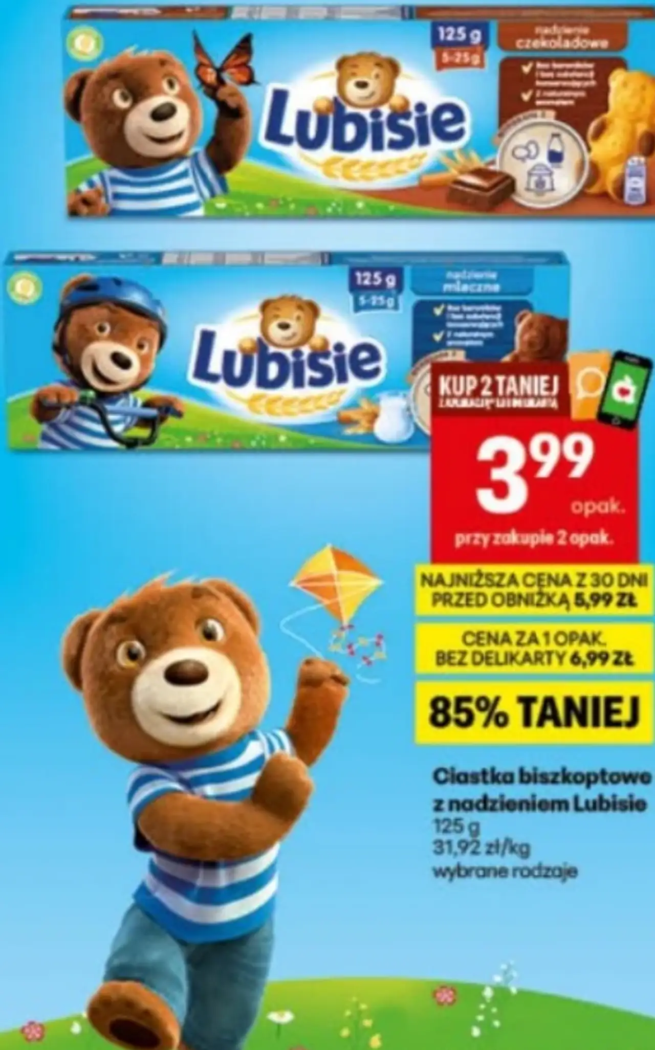 Ciastka biszkoptowe z nadzieniem Lubisie