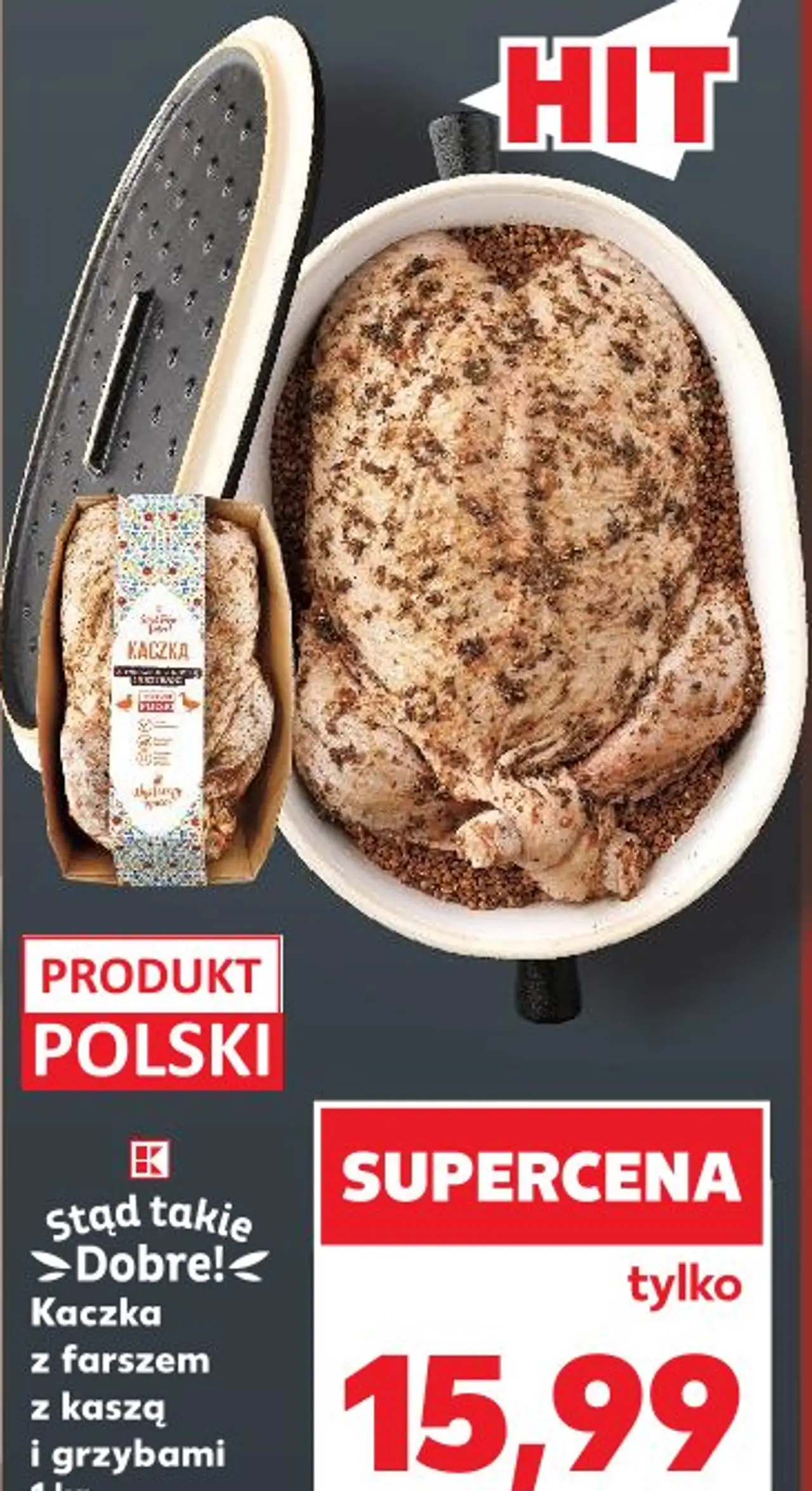 Kaczka z farszem z kaszą i grzybami Stąd takie Dobre!