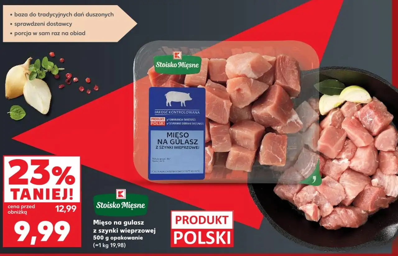 Stoisko Mięsne Mięso na gulasz z szynki wieprzowej