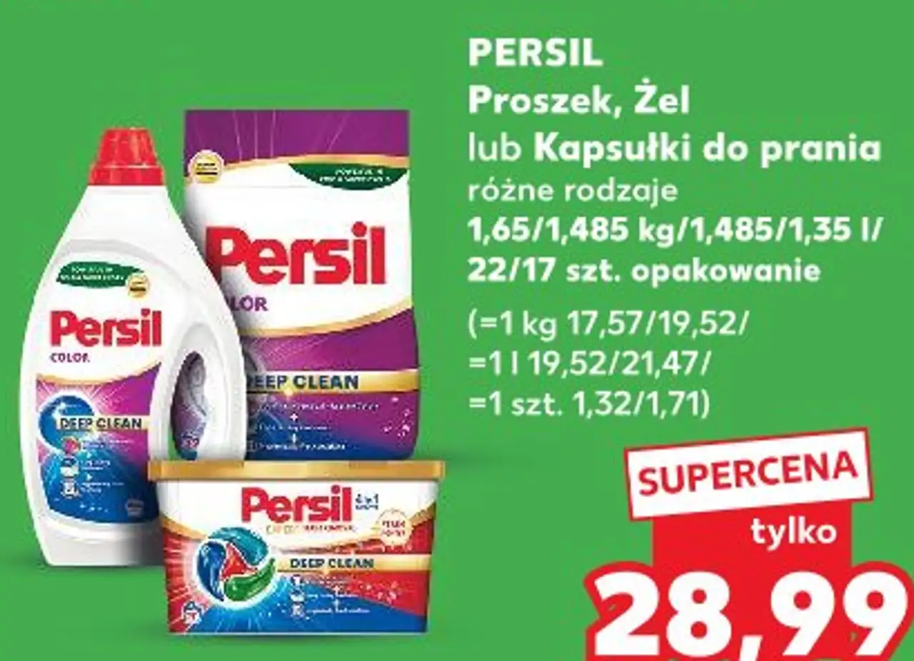 Persil Proszek, Żel lub Kapsułki do prania różne rodzaje