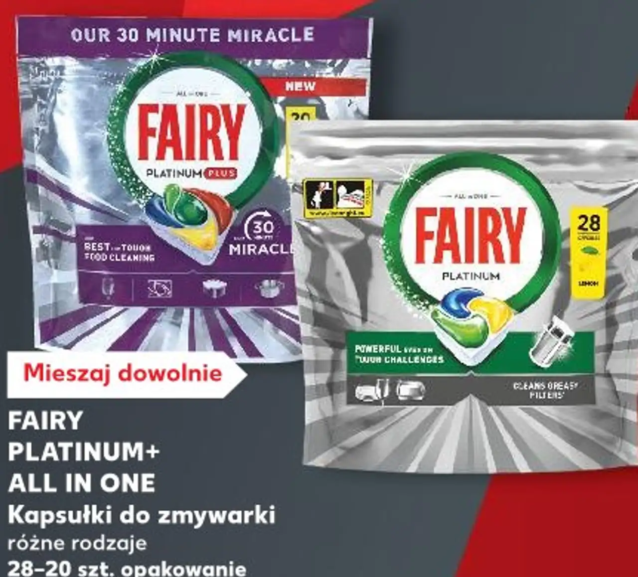 FAIRY PLATINUM+ ALL IN ONE Kapsułki do zmywarki