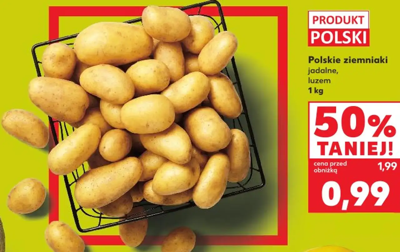 Polskie ziemniaki jadalne luzem