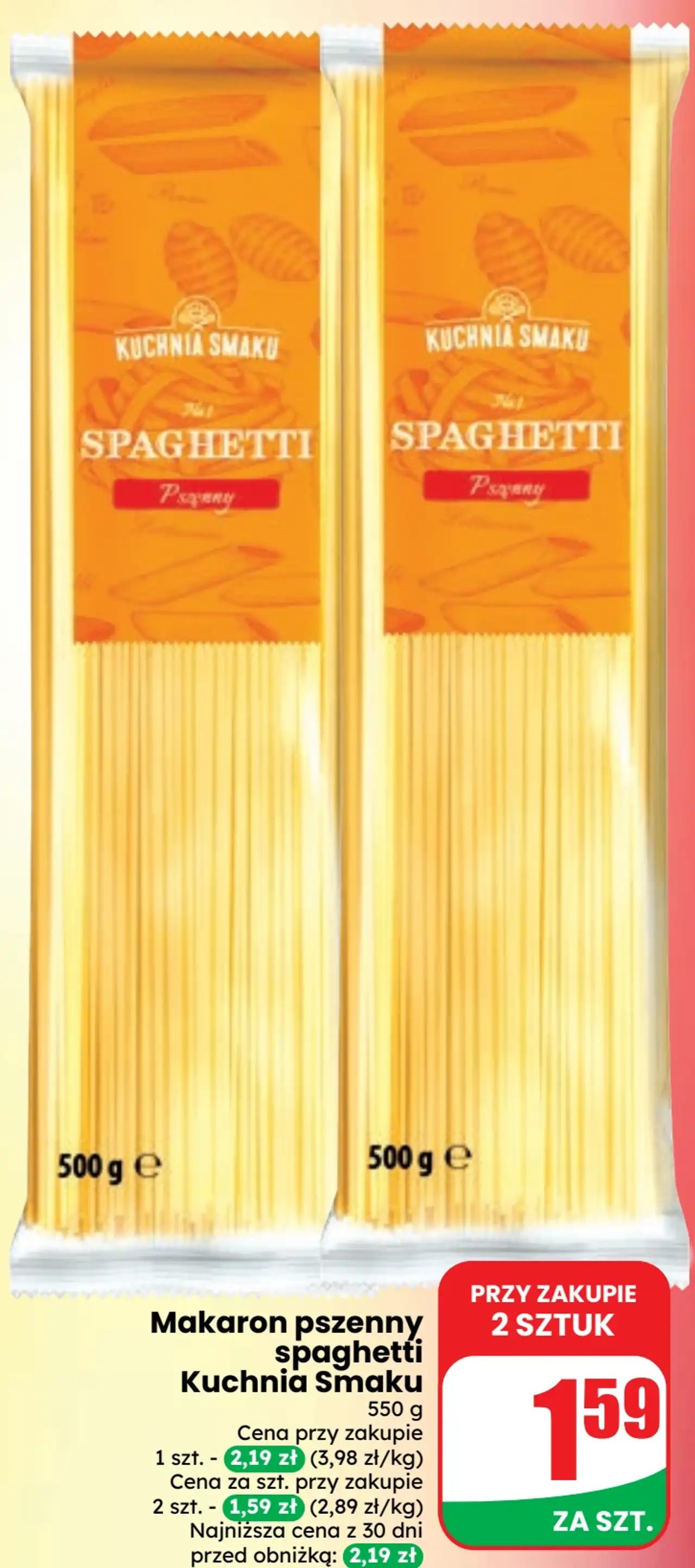 Makaron pszenny spaghetti Kuchnia Smaku