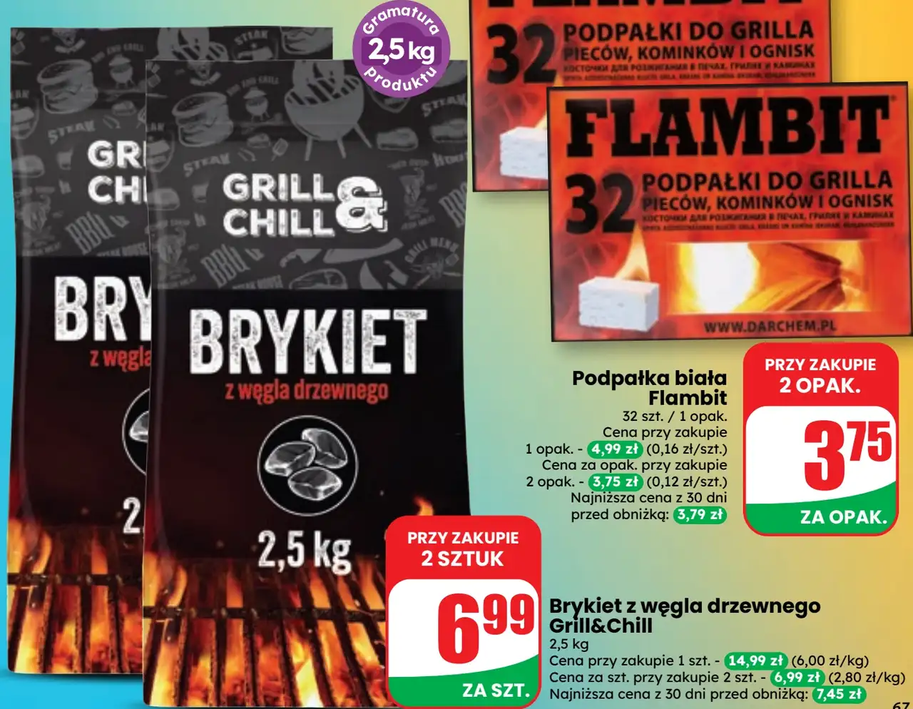 Brykiet z węgla drzewnego Grill&Chill