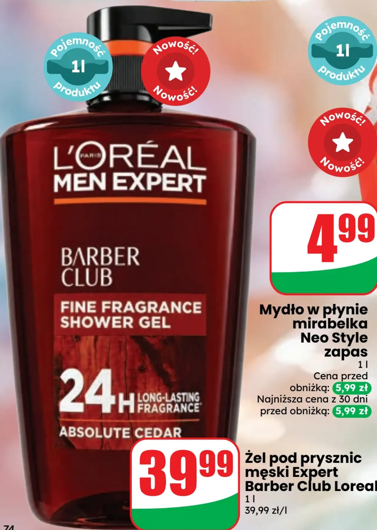 Żel pod prysznic męski Expert Barber Club Loreal