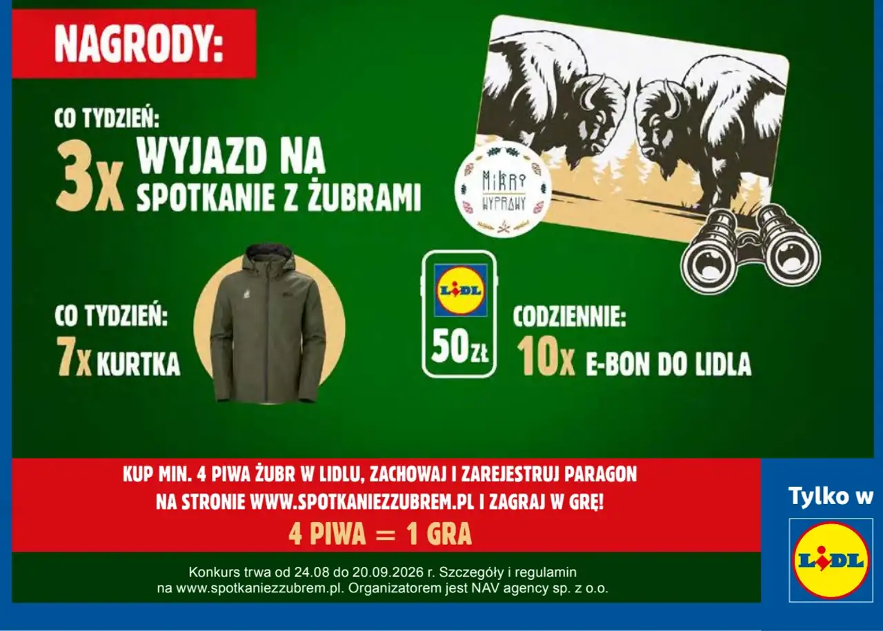Konkurs Żubr: wygraj wyjazd na spotkanie z żubrami