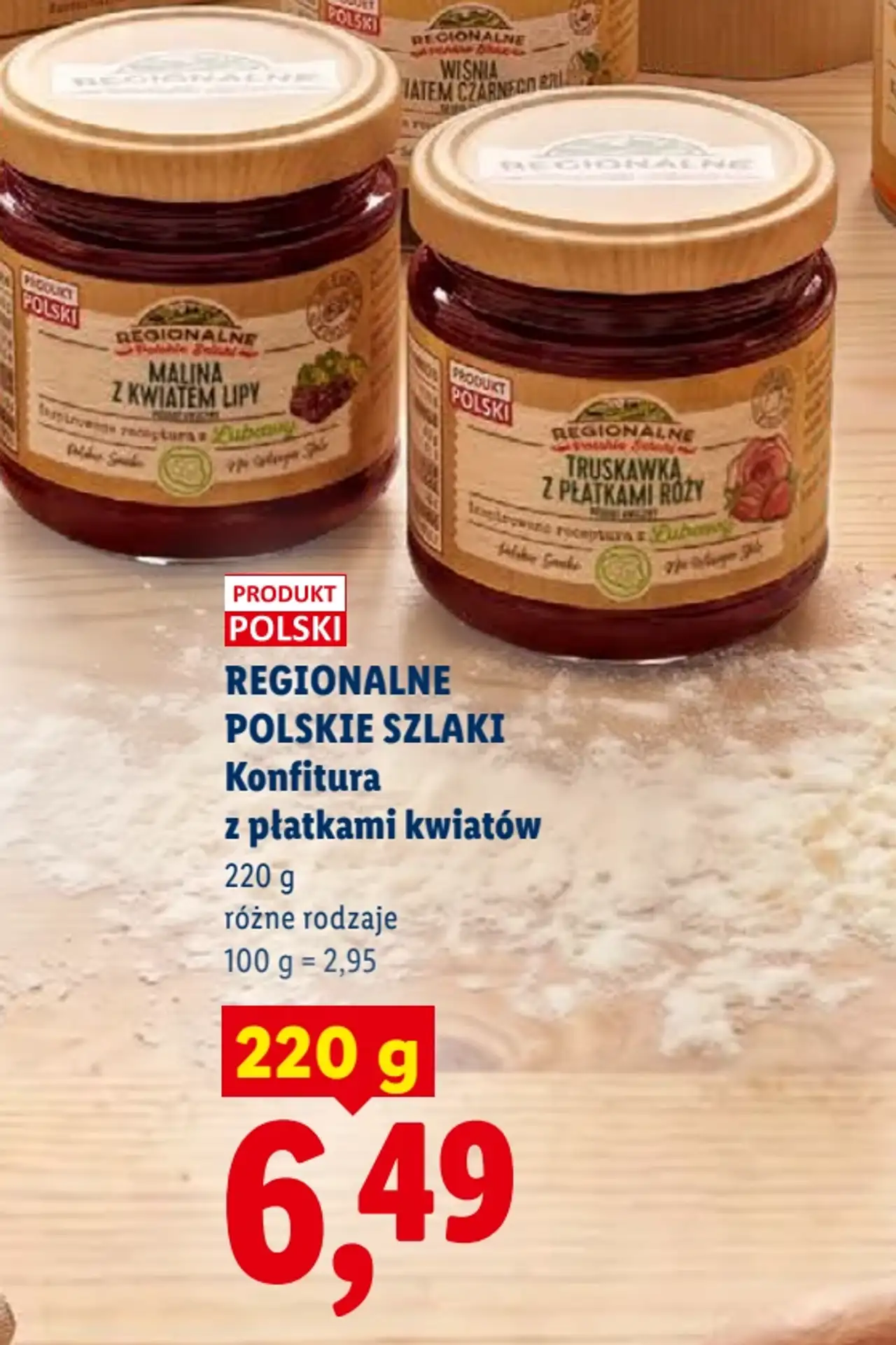 Regionalne Polskie Szlaki Konfitura z płatkami kwiatów