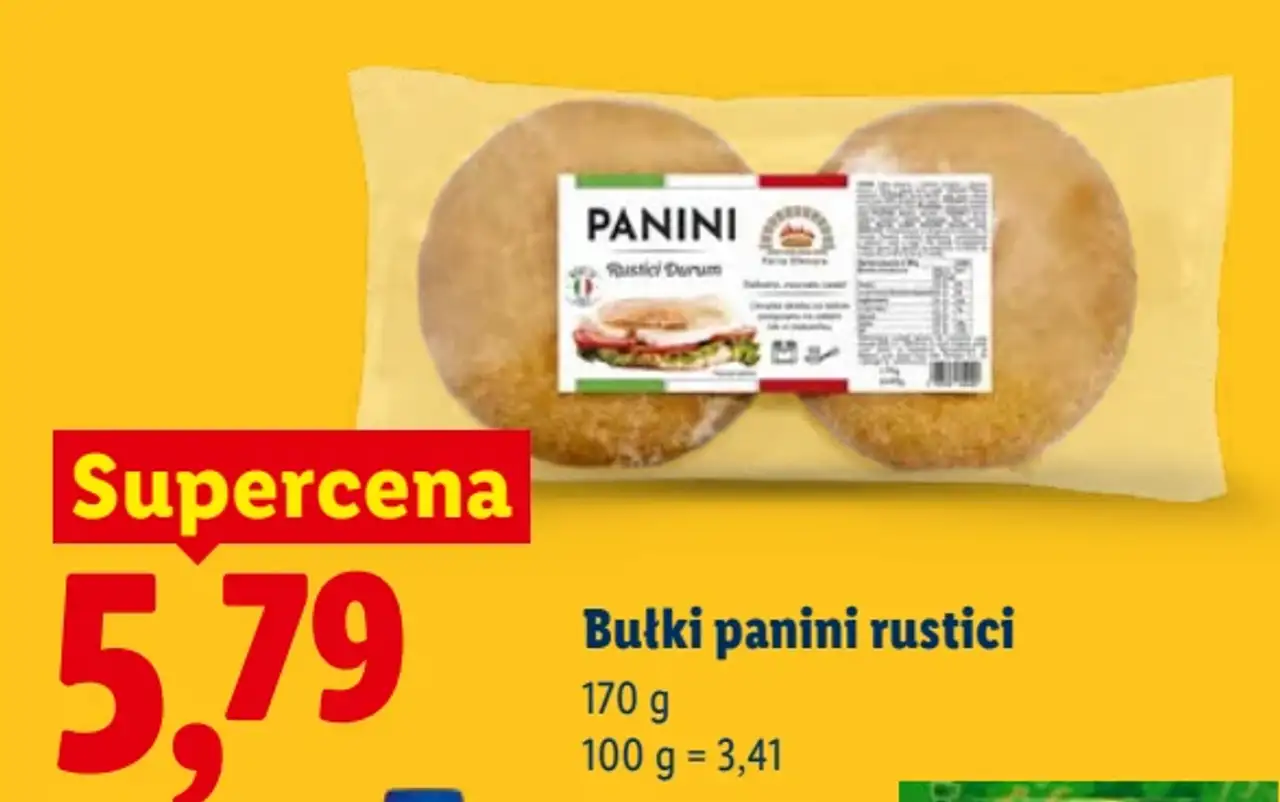Bułki panini rustici