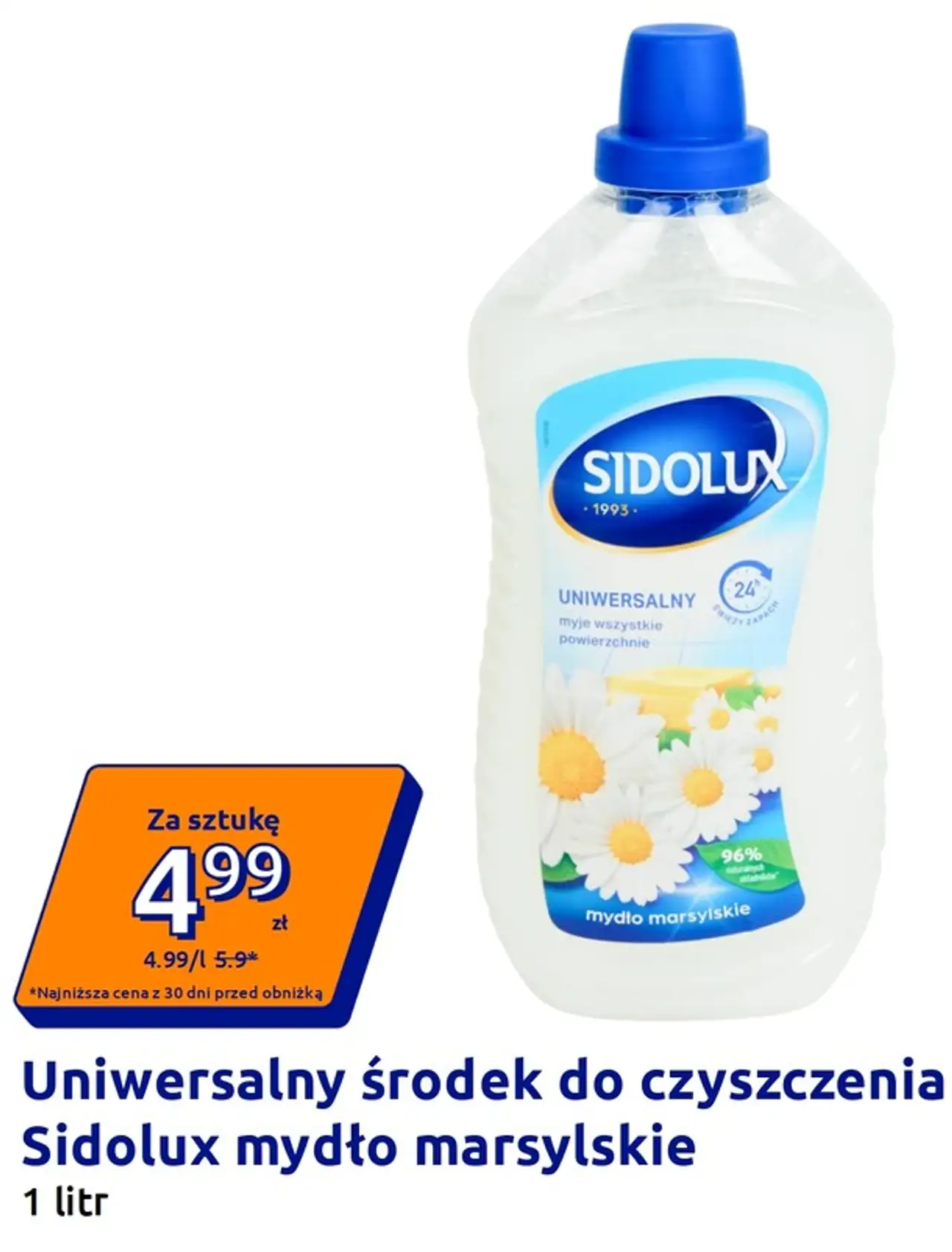Uniwersalny środek do czyszczenia Sidolux mydło marsylskie