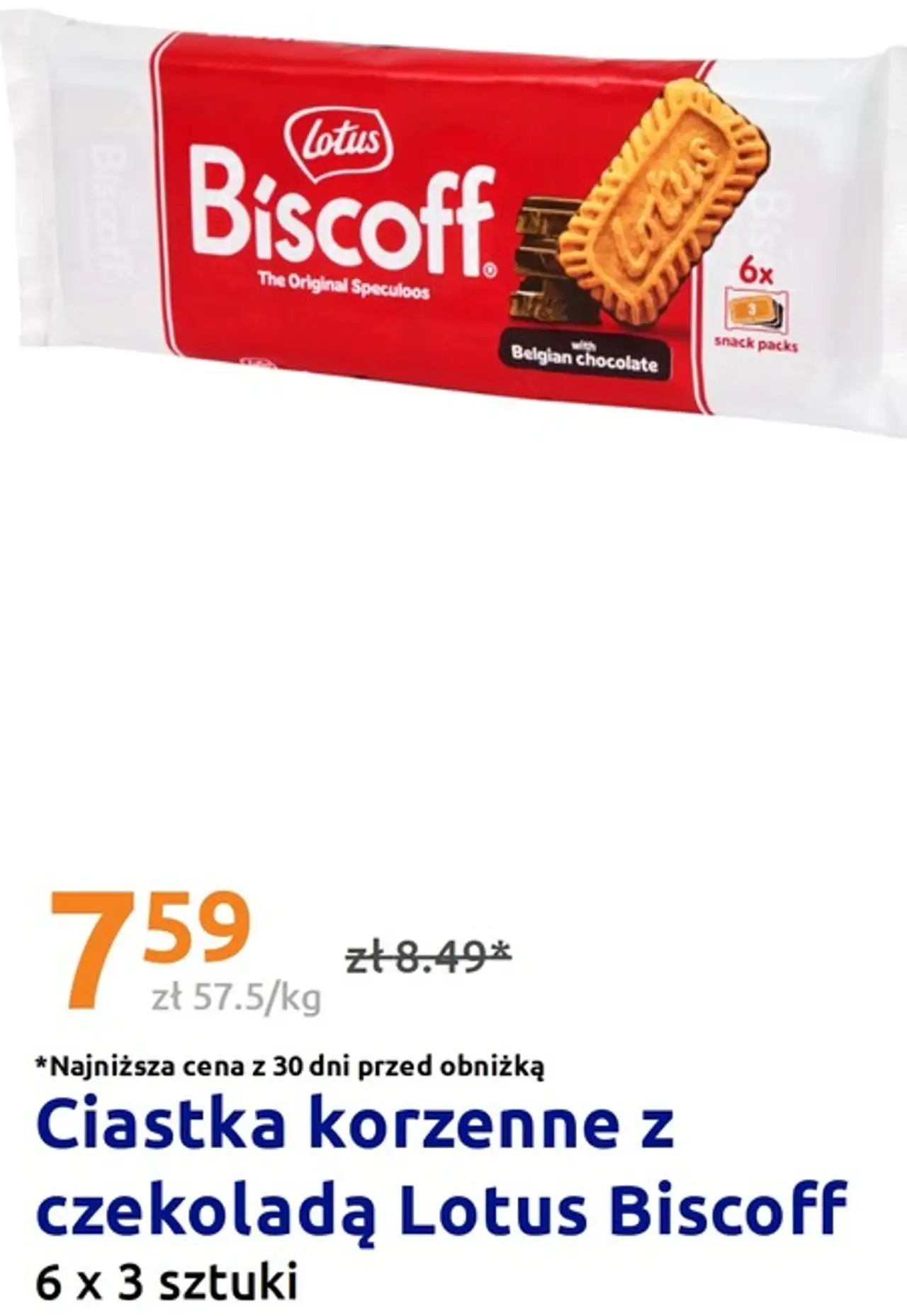 Ciastka korzenne z czekoladą Lotus Biscoff