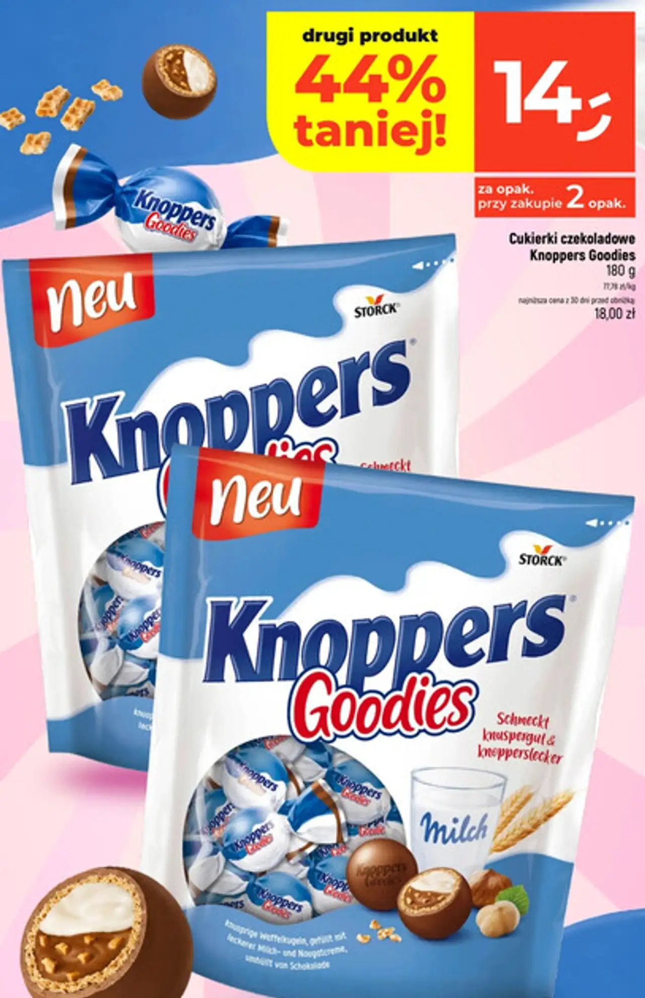 Cukierki czekoladowe Knoppers Goodies