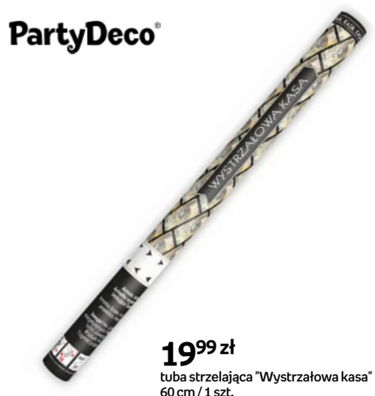 Tuba strzelająca "Wystrzałowa kasa" PartyDeco