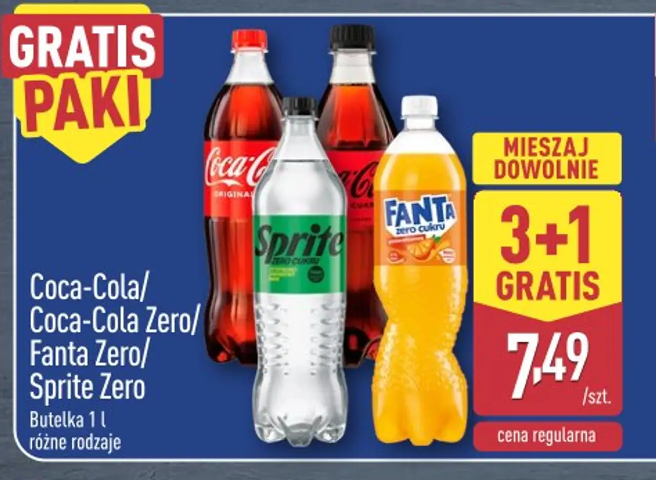 Coca-Cola/Coca-Cola Zero/Fanta Zero/Sprite Zero