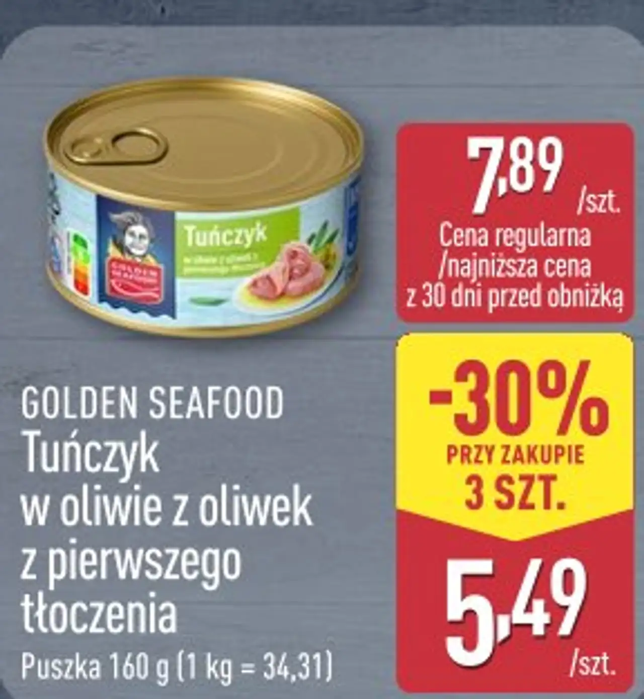 Golden Seafood Tuńczyk w oliwie z oliwek z pierwszego tłoczenia