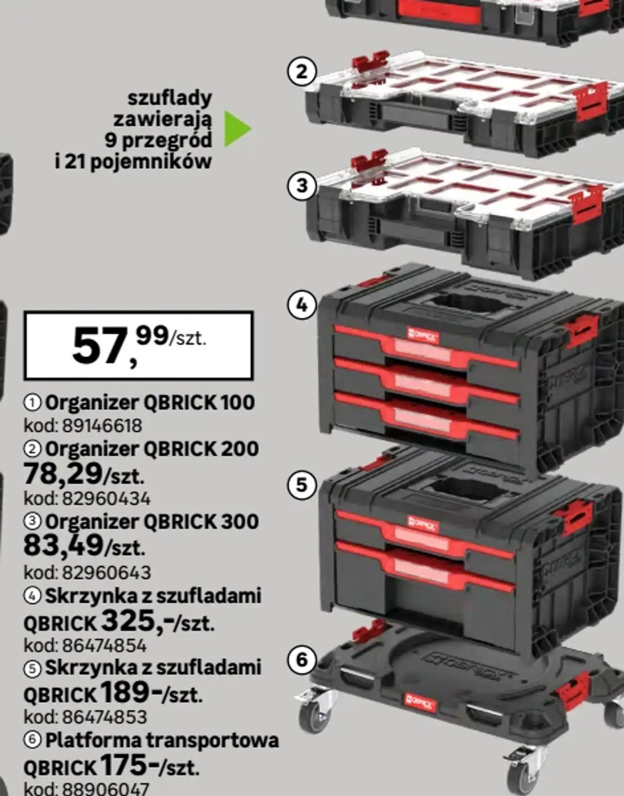 System organizerów i skrzynek QBRICK