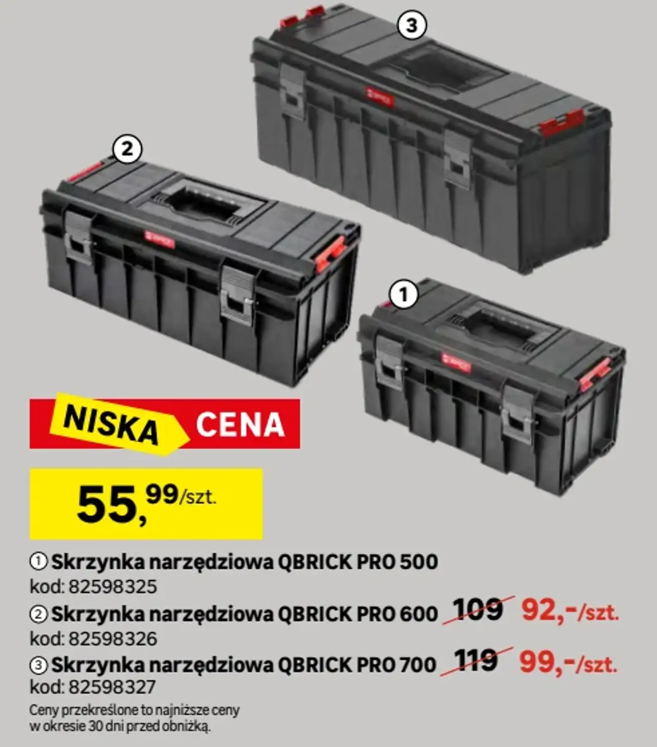 Skrzynka narzędziowa QBRICK PRO 500 / 600 / 700