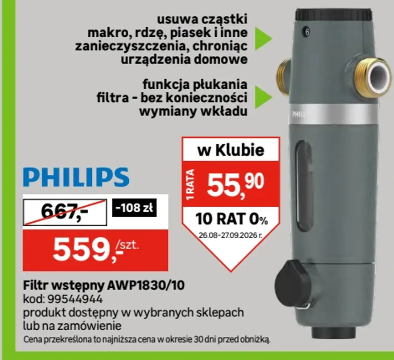 Filtr wstępny AWP1830/10 Philips