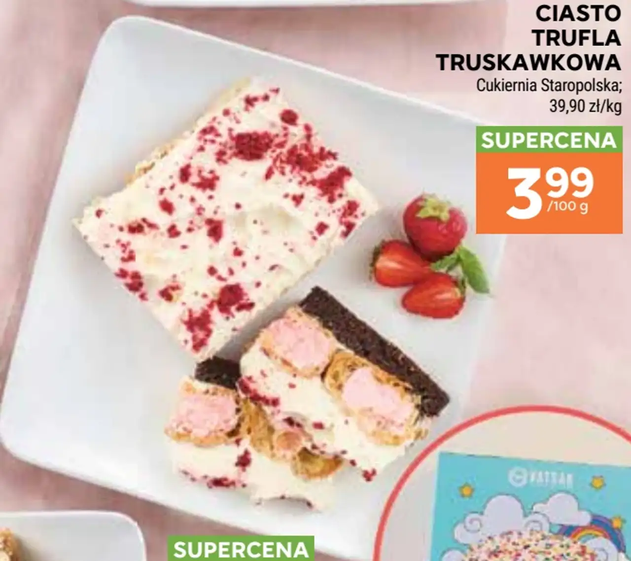 Ciasto Trufla Truskawkowa Cukiernia Staropolska