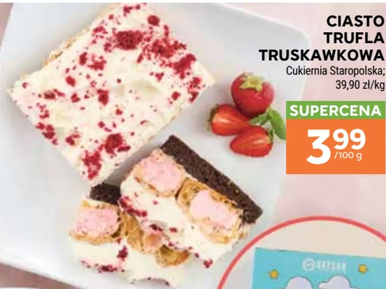 Ciasto Trufla Truskawkowa Cukiernia Staropolska