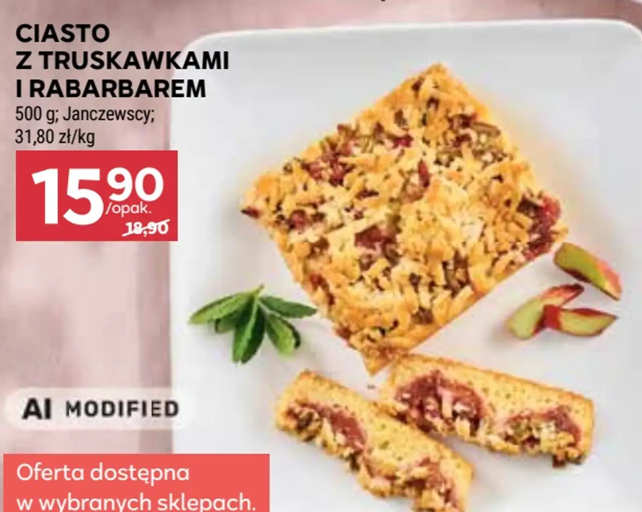 Ciasto z Truskawkami i Rabarbarem Janczewscy
