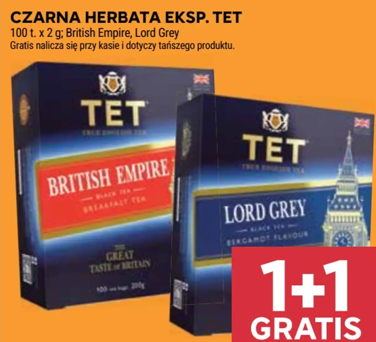 Czarna herbata ekspresowa TET