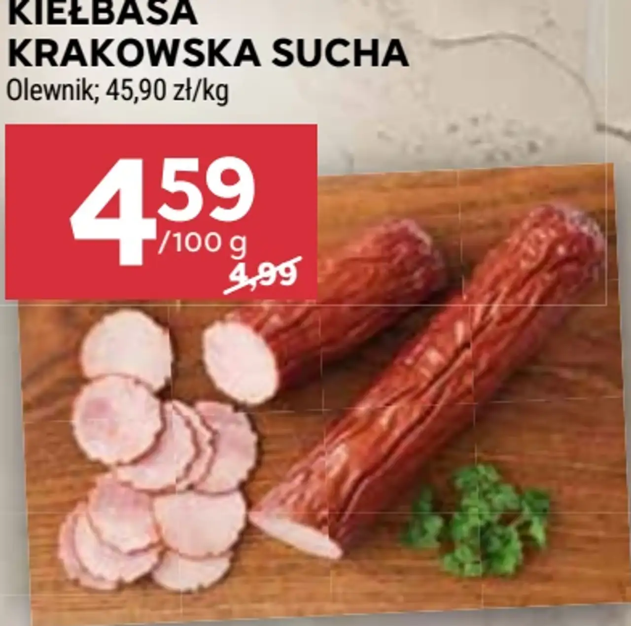 Kiełbasa krakowska sucha Olewnik
