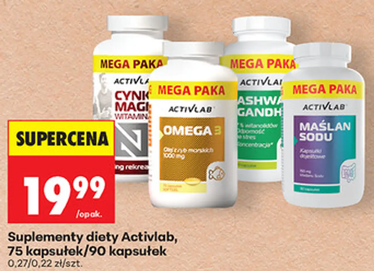 Suplementy diety Activlab, 75 kapsułek/90 kapsułek