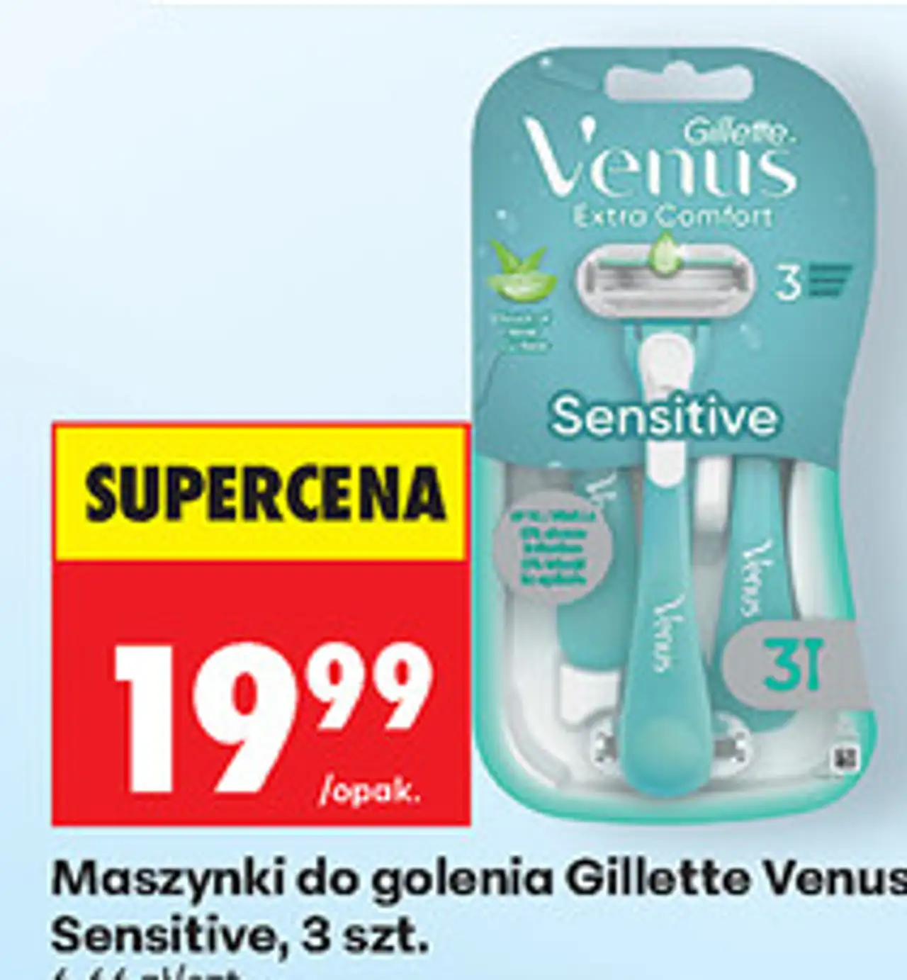 Maszynki do golenia Gillette Venus Sensitive, 3 szt.