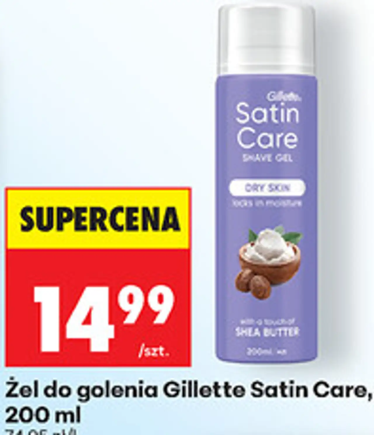 Żel do golenia Gillette Satin Care