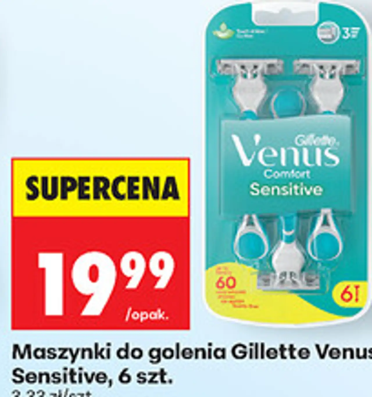 Maszynki do golenia Gillette Venus Sensitive, 6 szt.