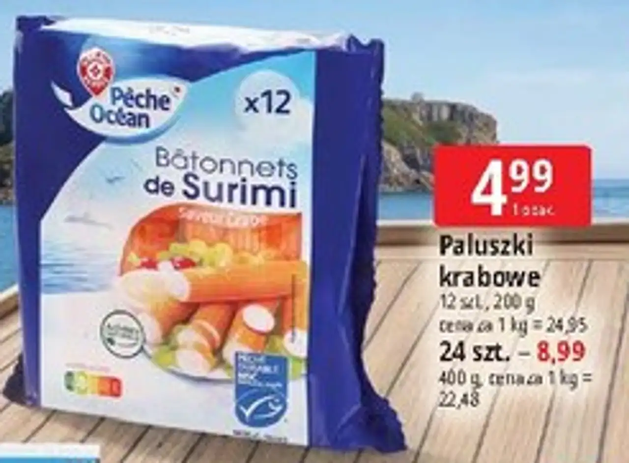 Paluszki krabowe Pêche Océan Bâtonnets de Surimi