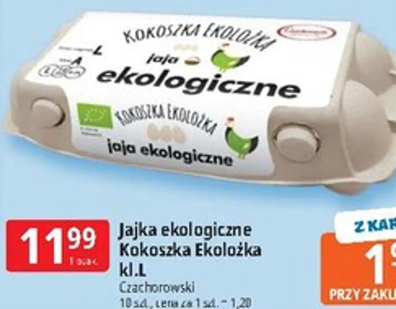 Jajka ekologiczne Kokoszka Ekolożka kl. L