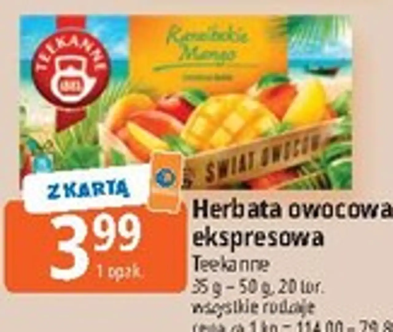 Herbata owocowa ekspresowa Teekanne