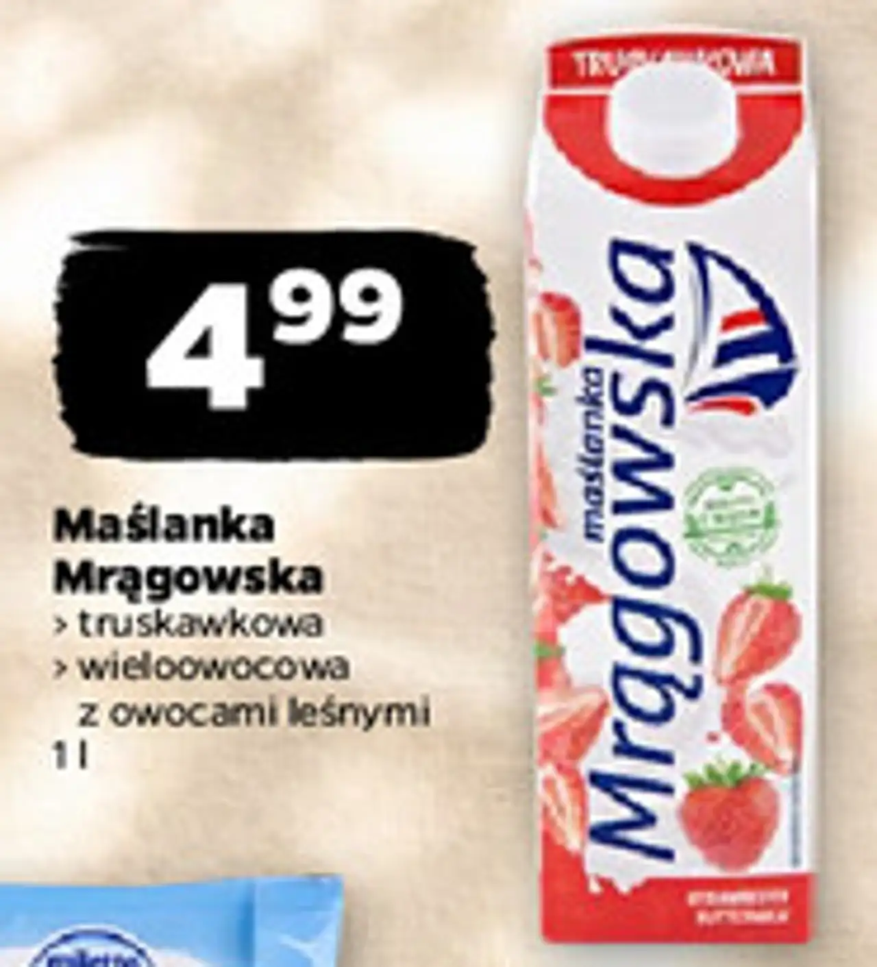 Maślanka wieloowocowa z owocami leśnymi Mrągowska