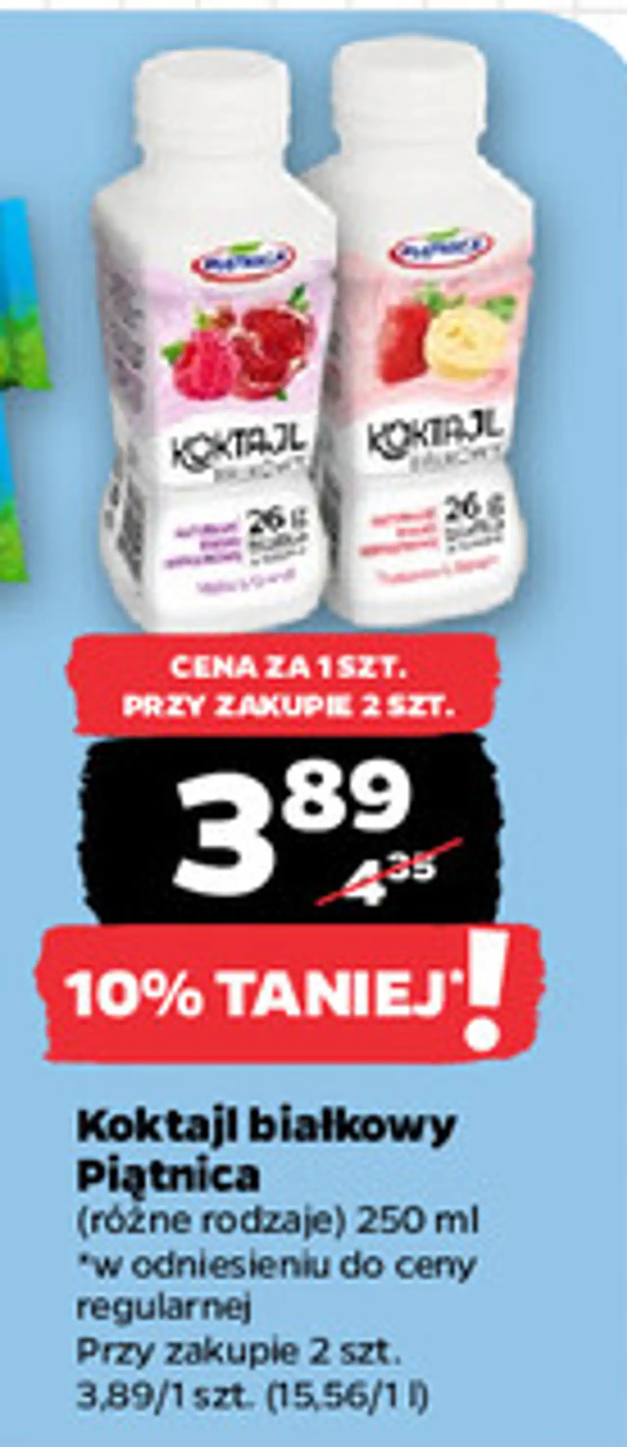 Koktajl białkowy truskawka & banan Piątnica