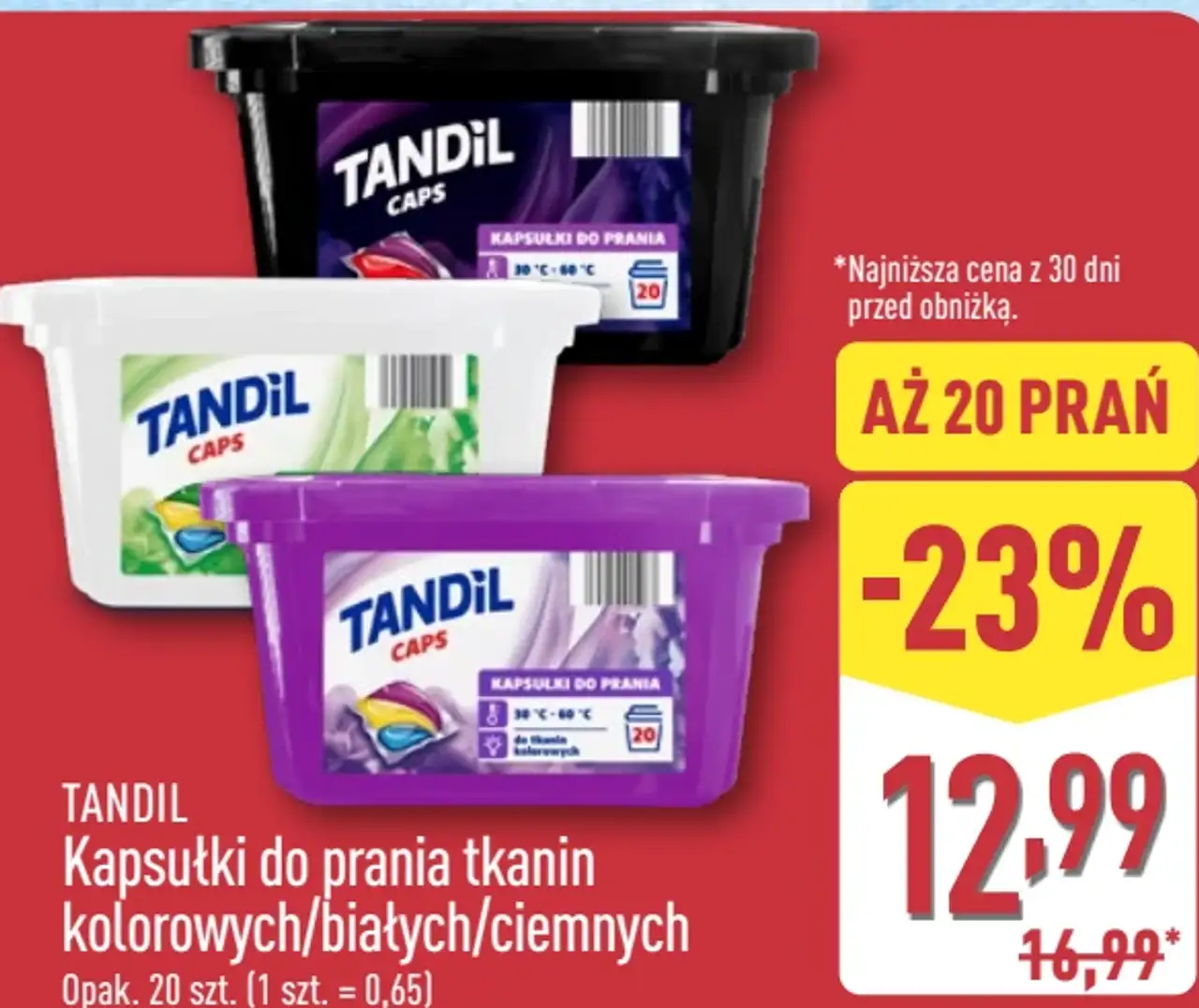 Tandil Kapsułki do prania tkanin kolorowych/białych/ciemnych