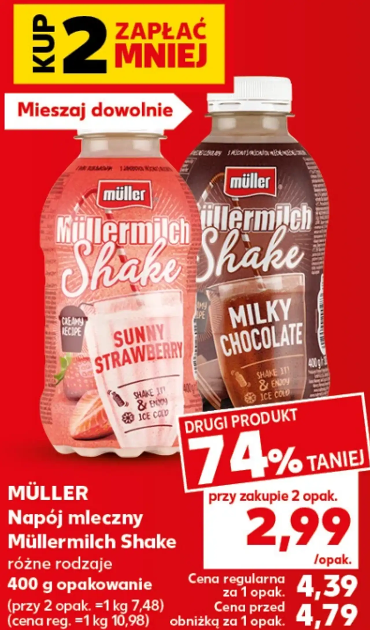 Müller Napój mleczny Millermilch Shake