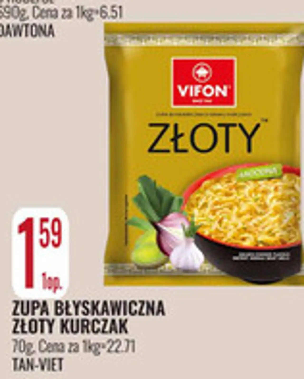 Zupa Błyskawiczna Złoty Kurczak Vifon
