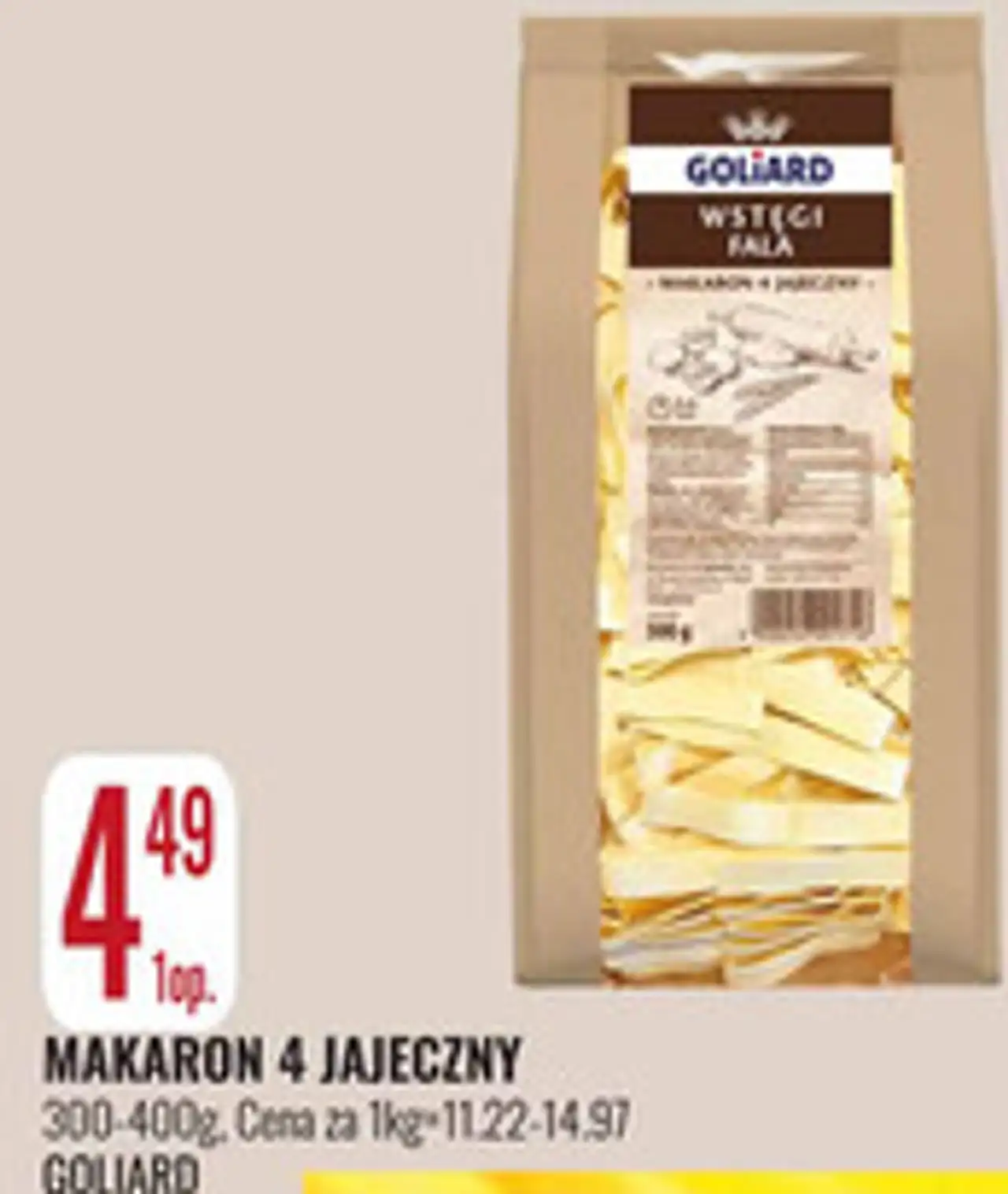 Makaron 4 Jajeczny Goliard