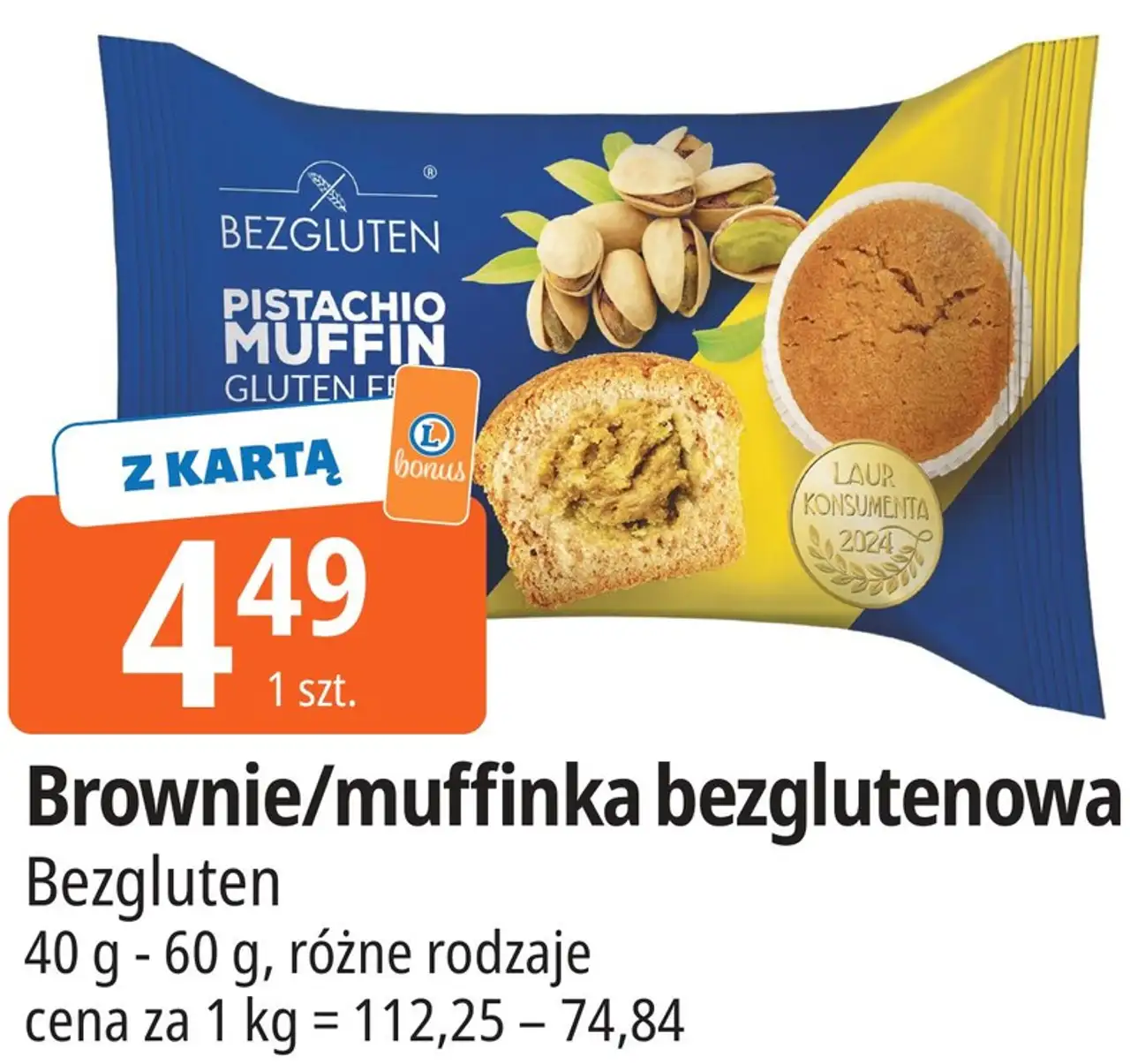 Bezgluten Brownie/muffinka bezglutenowa