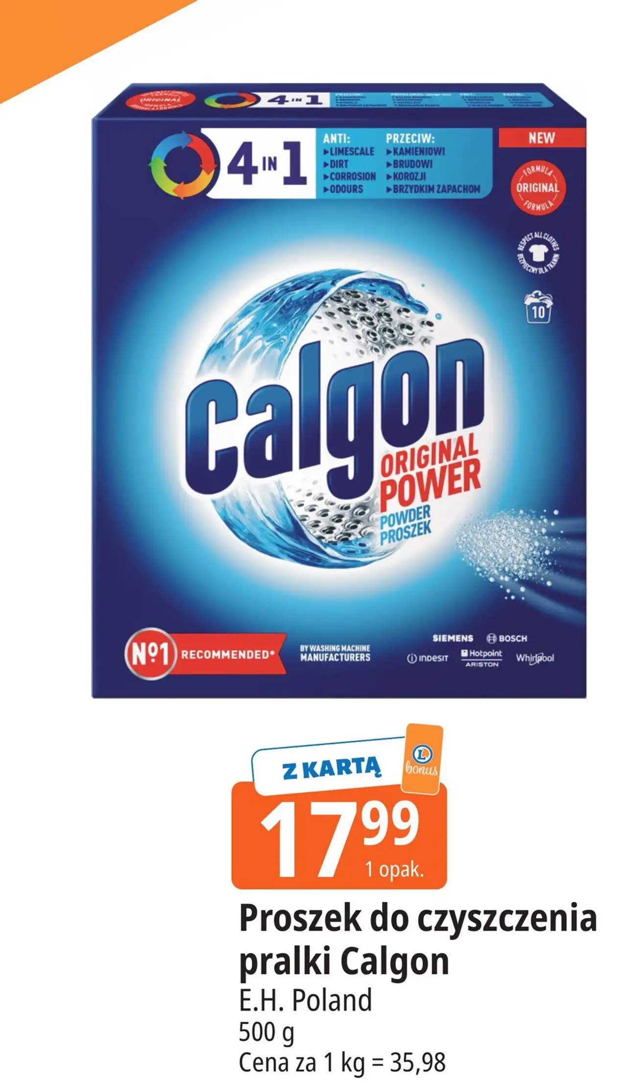 Proszek do czyszczenia pralek Calgon