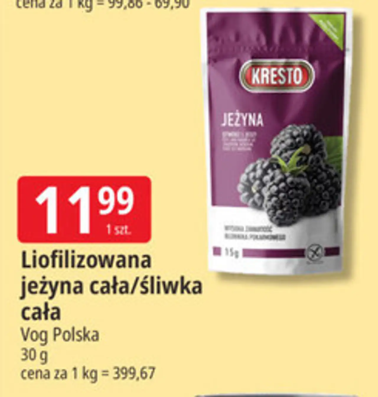 Jeżyna liofilizowana Kresto