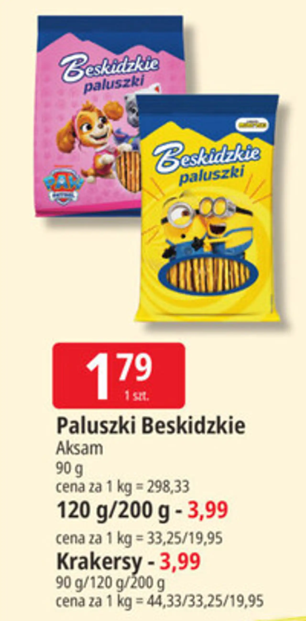 Paluszki minionki Aksam Beskidzkie