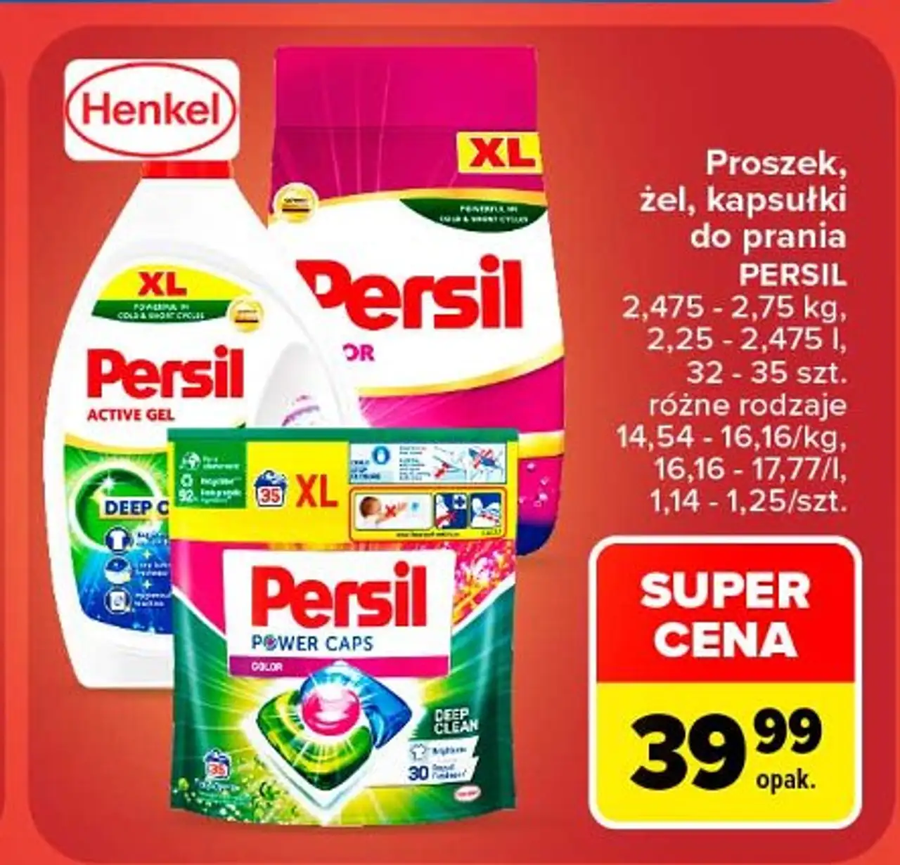 Żel do prania deep clean Persil Active Gel