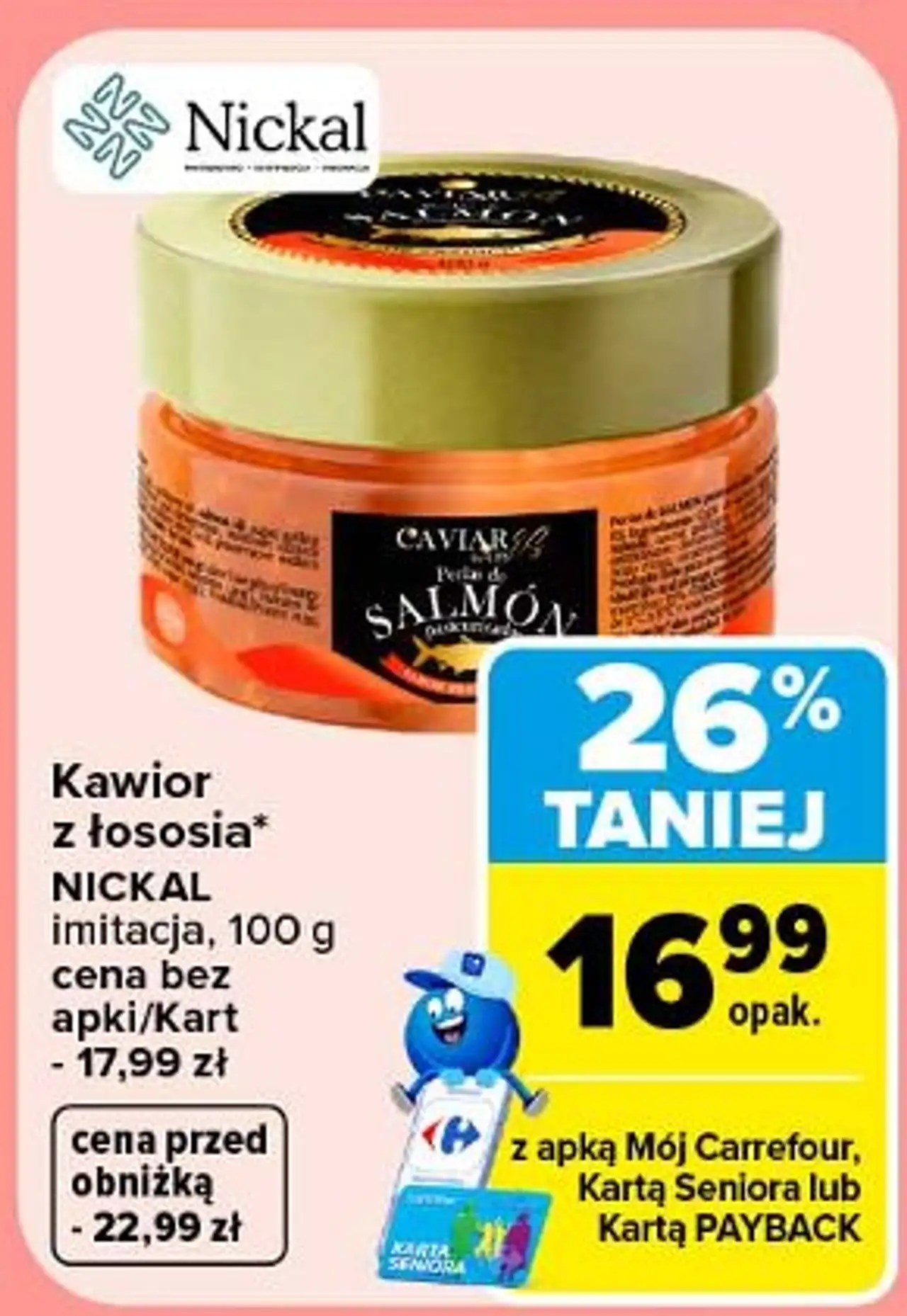 Kawior z łososia Nickal imitacja
