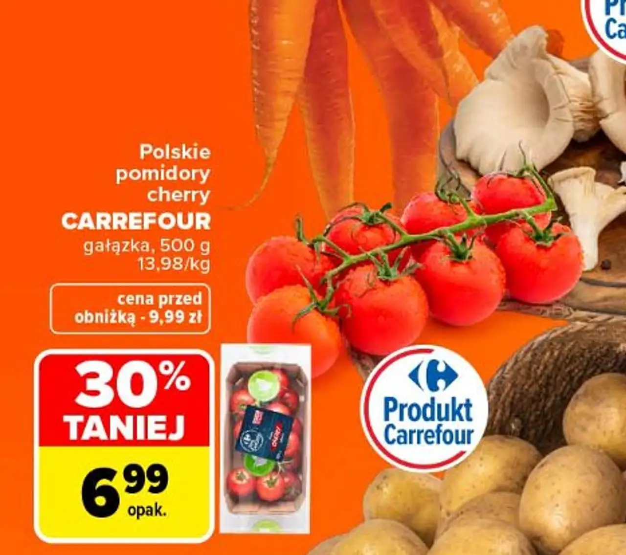 Pomidory cherry gałązka Carrefour Targ Świeżości